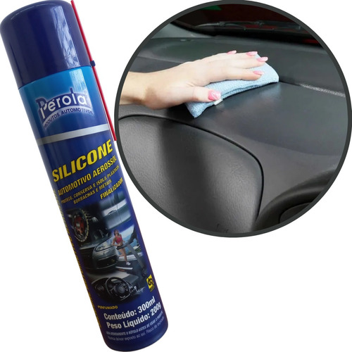 Silicone Automotivo Aerossol Finalizador Spray 300ml Pérola