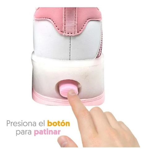 Patines Next Action 2 En 1 Talla 19 Color Rosa Para Niña