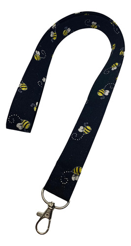 Cinta De Lanyard Identificación De Abejas Negras Sopor...