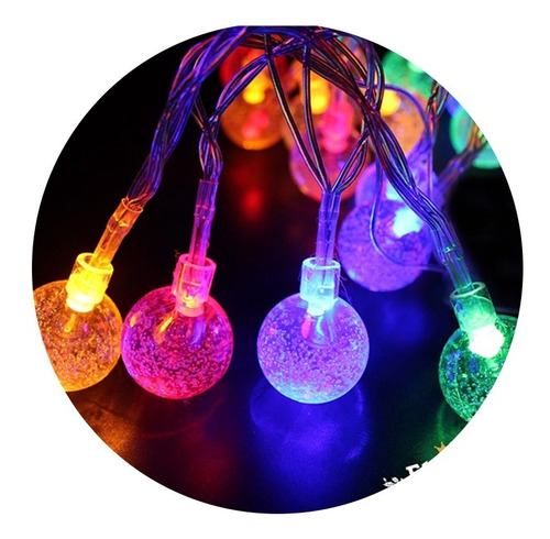 Luces Tipo Foquitos Led Multicolor 5mt Mini Cristal Kermesse