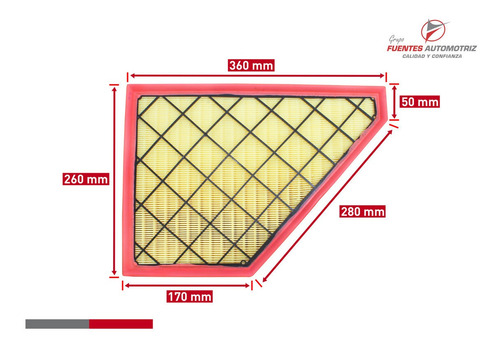 Filtro Aire Motor Chevrolet Blazer 3.6 2019 2020 2021