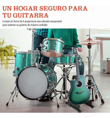 Base Soporte Guitarra O Bajo Soporte De Pared Para Guitarra Negro