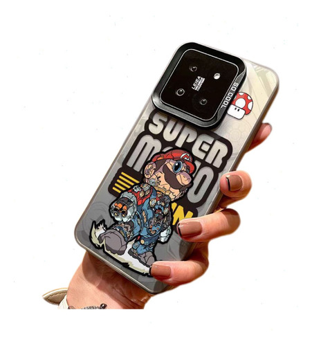 Funda De Mario Mecánico De Dibujos Animados Para Xiaomi/redmi