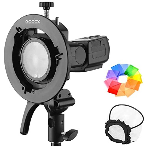 Soporte De Flash Forma De S Tipo Bowens Mount V1 Ad200p...