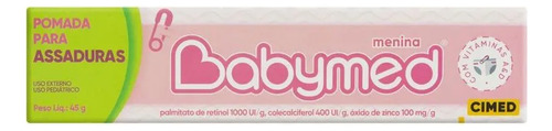 Pomada Para Assaduras Babymed Menina 45g
