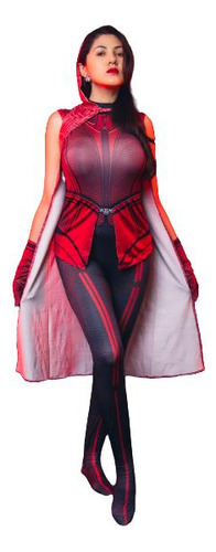 Disfraz Cosplay Bruja Escarlata De Wanda Visión Marvel