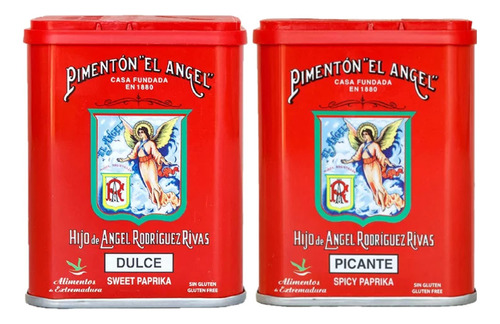 Pimentón Ahumado Español Dulce Caliente Juego De 2 Latas