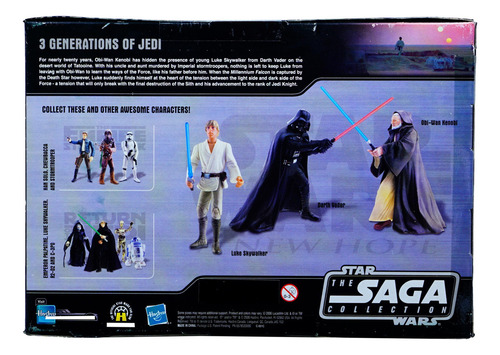 Star Wars Saga Commemorative Episode 4 Luke, Vader & Obi Wan