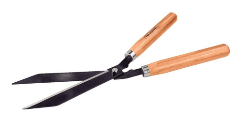 Imagen 3 de 10 de Tijera De Poda Cercos Mango Madera 12p Jardineria Tramontina