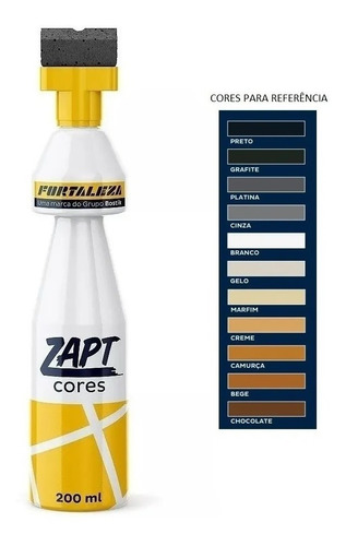 Imagem 1 de 1 de Kit Com 3 Zapt Tinta Para Rejunte 200ml