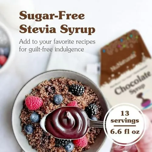 Sirope De Stevia Nunaturals, Endulzante Sin Azúcar, Chocolat