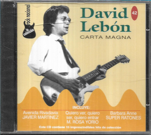 Rock Nacional La Coleccion Nro 42 Tapa David Lebon Cd Nuevo