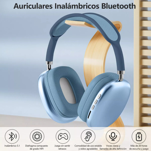 Y Auriculares Inalámbricos Diadema Bluetooth Con Micrófono