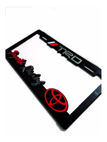 Imagen 3 de 4 de Par (2) Portaplacas Toyota Racing Trd Tacoma Rav4 Tundra