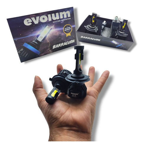 Kit De Led Evolum Barracuda H4  11,000 Lumenes