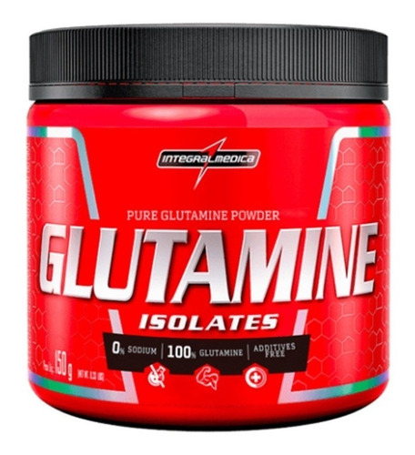 Suplemento en polvo Integralmédica  Glutamine Isolates glutamina en pote de 150g