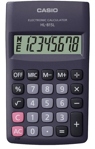 Calculadora Casio Bolsillo Portatil Hl-815l Impacto Online