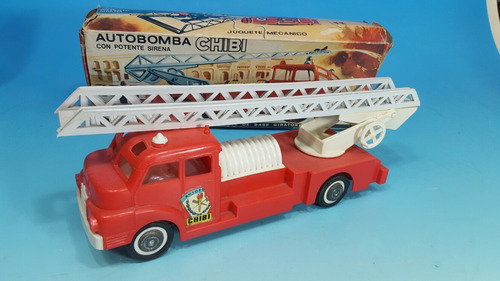 Antiguo Juguete -camion De Bomberos  - Nuevo En Su Caja