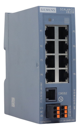 Siemens 6gk5208-0ba00-2ab2 Scalance Xb208 8 Puertos Switch