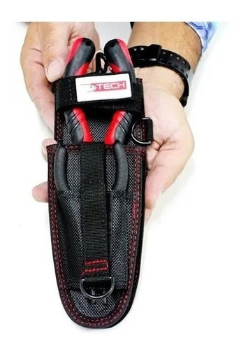 Imagen 5 de 10 de Pinza Tech Abre Anillas Con Alicate Funda Y Cable Retractil