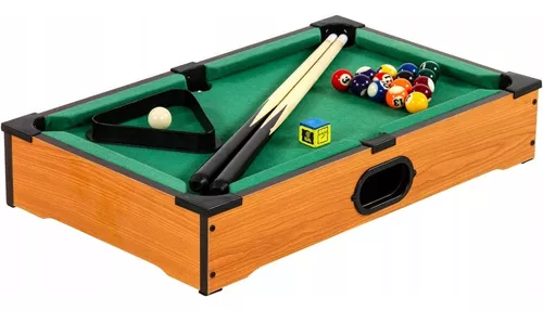 Mesa Mesinha De Sinuca Bilhar Infantil Snooker Portátil Mini Completa Jogo  Madeira Crianças Brinquedo : : Casa