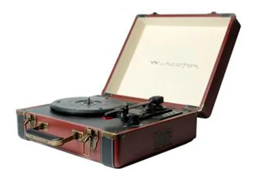 Tocadiscos Vinilo Winco W408 Marrón