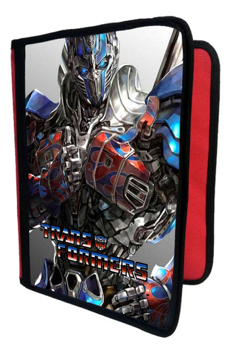 Carpeta A4 + Funda Sublimada De Transformers Optimus T319