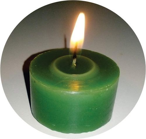 Verde! 100 Velas De Rechaud Alto Astral (duram 10 Horas)