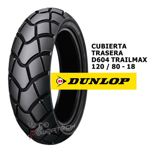 Imagen 2 de 4 de Cubierta Trasera Dunlop D604 120 / 80 - 18 Honda Tornado Cuo