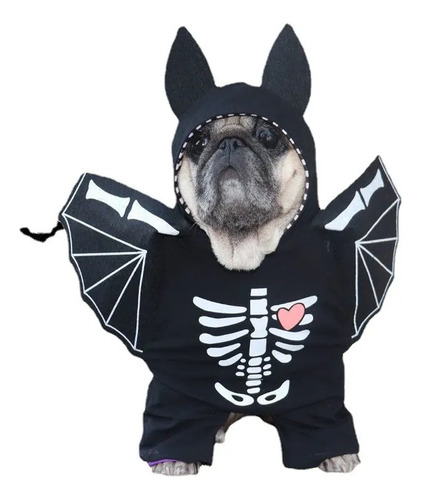 Disfraz De Murcielago Para Gatos Perros Pequeños Halloween 