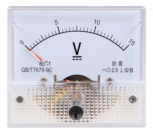 Medidor De Voltaje Del Panel Analógico Dc 0-15v Voltímetro 8