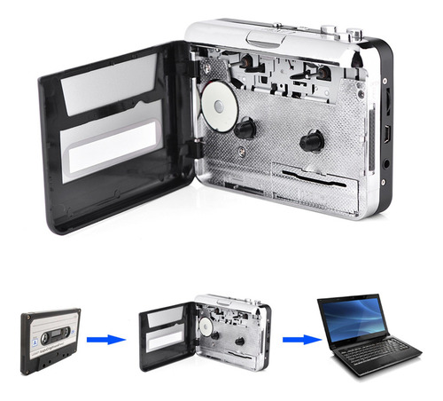 Cinta De Cassette Usb Para Pc Mp3 Cd Conmutador De Captura