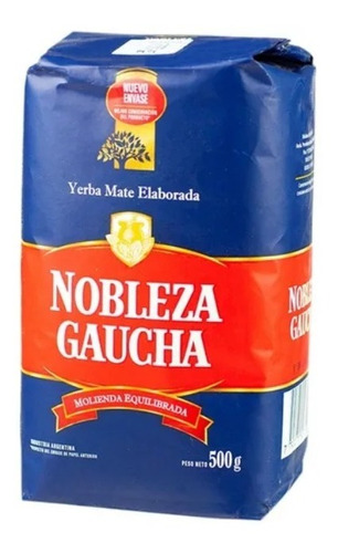 Yerba Mate Con Palo Nobleza Gaucha Paquete  X 500 G
