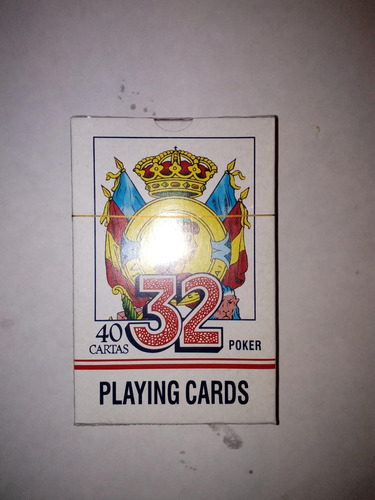Imagen 3 de 6 de Barajas Cartas Españolas Naipe Juegos D Mesa Azul Y Rojo