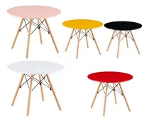 Comprar Mesa Eames Kids Niño Redonda Metálica Patas Madera 60 Cm 