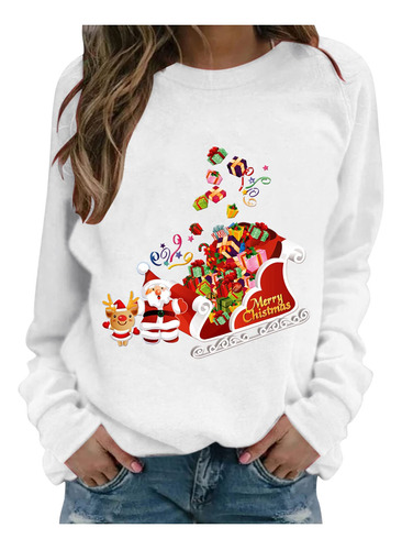 Sudadera Navideña Feo Sueter Navideño Para Mujer Casual