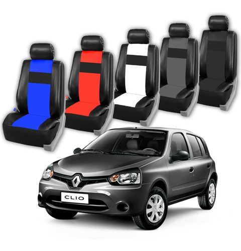 Fundas Cubre Asientos Cuero Ecologico Renault Clio + Envio.