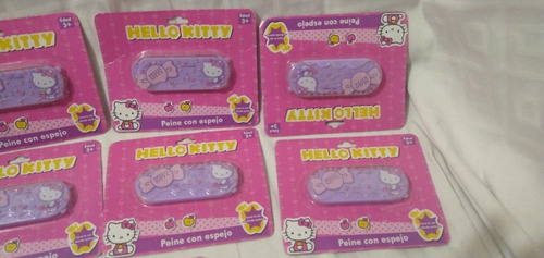 Imagen 6 de 8 de Llavero Peine Con Espejo Hello Kitty Sanrio 9cm