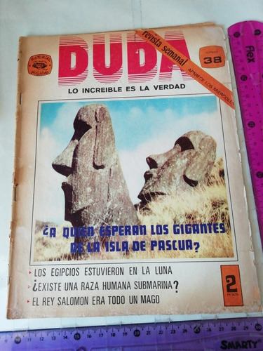 Revista Duda Lo Increíble Es La Verdad No 38 Marzo 1972