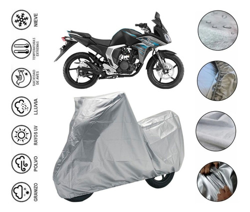 Cubre Impermeable Moto Para Yamaha Fazer Fi 2.0