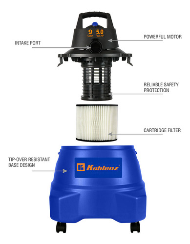 Aspiradora Koblenz Modelo Wd-9 L212
