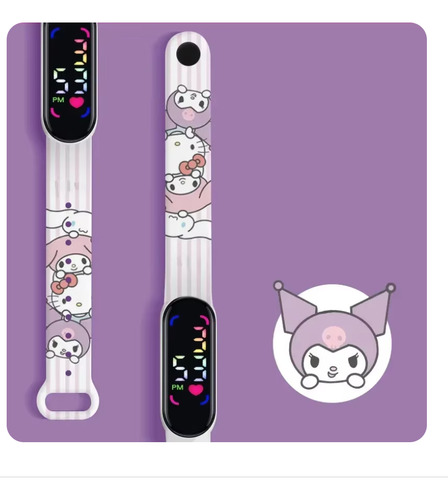 Reloj Diseño Kuromi Sanrio Hello Kitty Digital