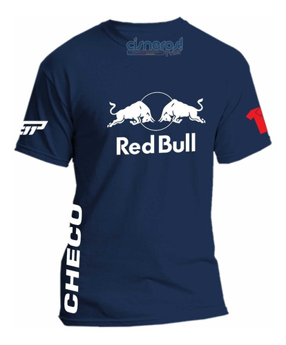 Playera Checo Perez Red Bull Todas Las Tallas  Azul Marino