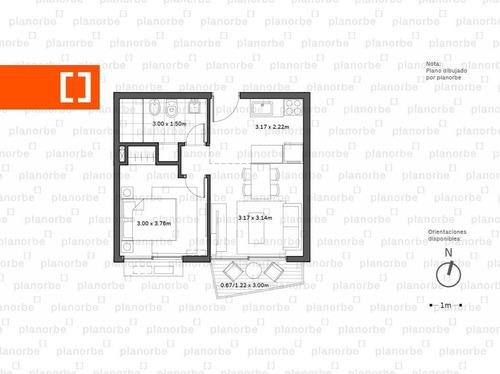 Venta De Apartamento Obra Construcción 1 Dormitorio En Centro, Nostrum Central Unidad 709