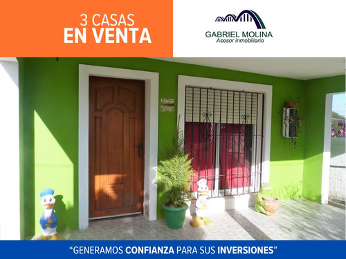 Oportunidad Única, 3 Casas En Un Mismo Padrón - En Venta