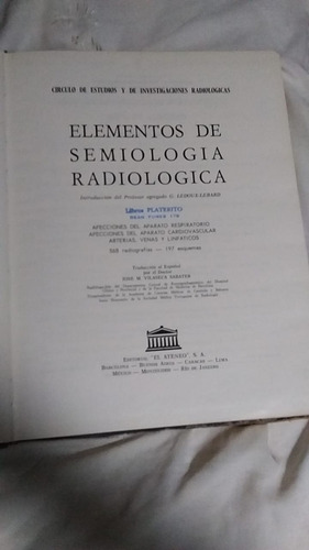 Elementos De Semiologia Radiologica De El Ateneo