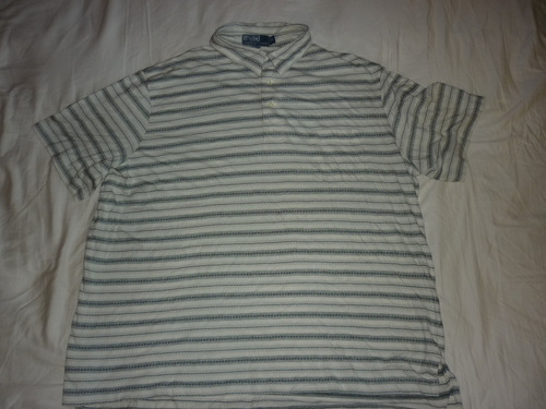 L Chomba Polo Ralph Lauren Talle Xxl Algodon Rayada Art 5509