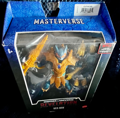 Figura Mer Man Motu Revelation. Mattel Colección Sellada (Usado)