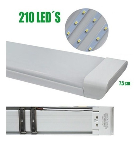 Tubo Led Regleta Luz Led Rectangular 54w Largo 120 Cm 20 Pz