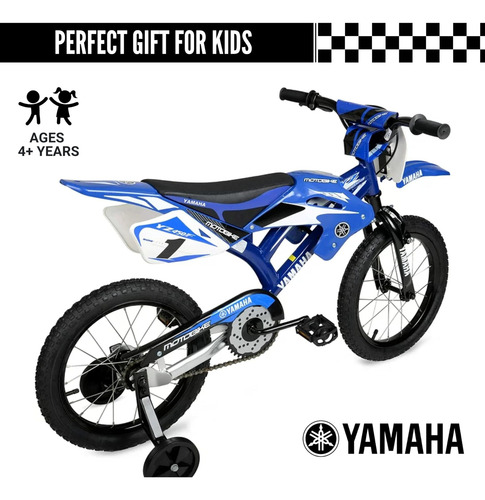 Bicicleta Yamaha Motocross 16 Para Niños Freno De Posavaso